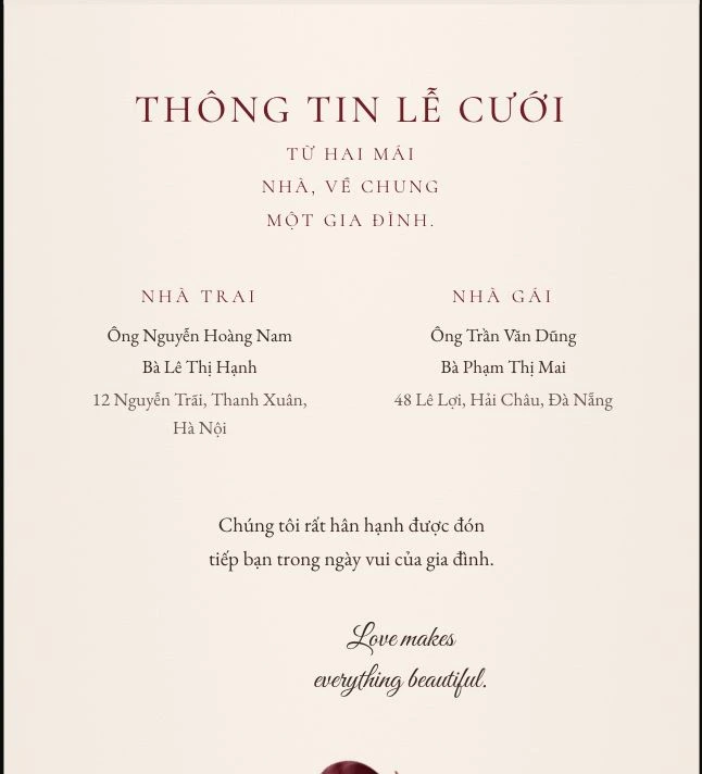 Thông tin gia đình — Khách thấy ở đây. Ảnh chụp giao diện tiếng Việt.