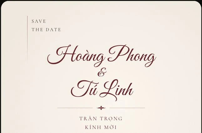 Phong bì & lời mời — Khách thấy ở đây. Ảnh chụp giao diện tiếng Việt.